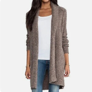 JOIE Wendi Soft Oversized Bouclé Open Cardigan Sweater